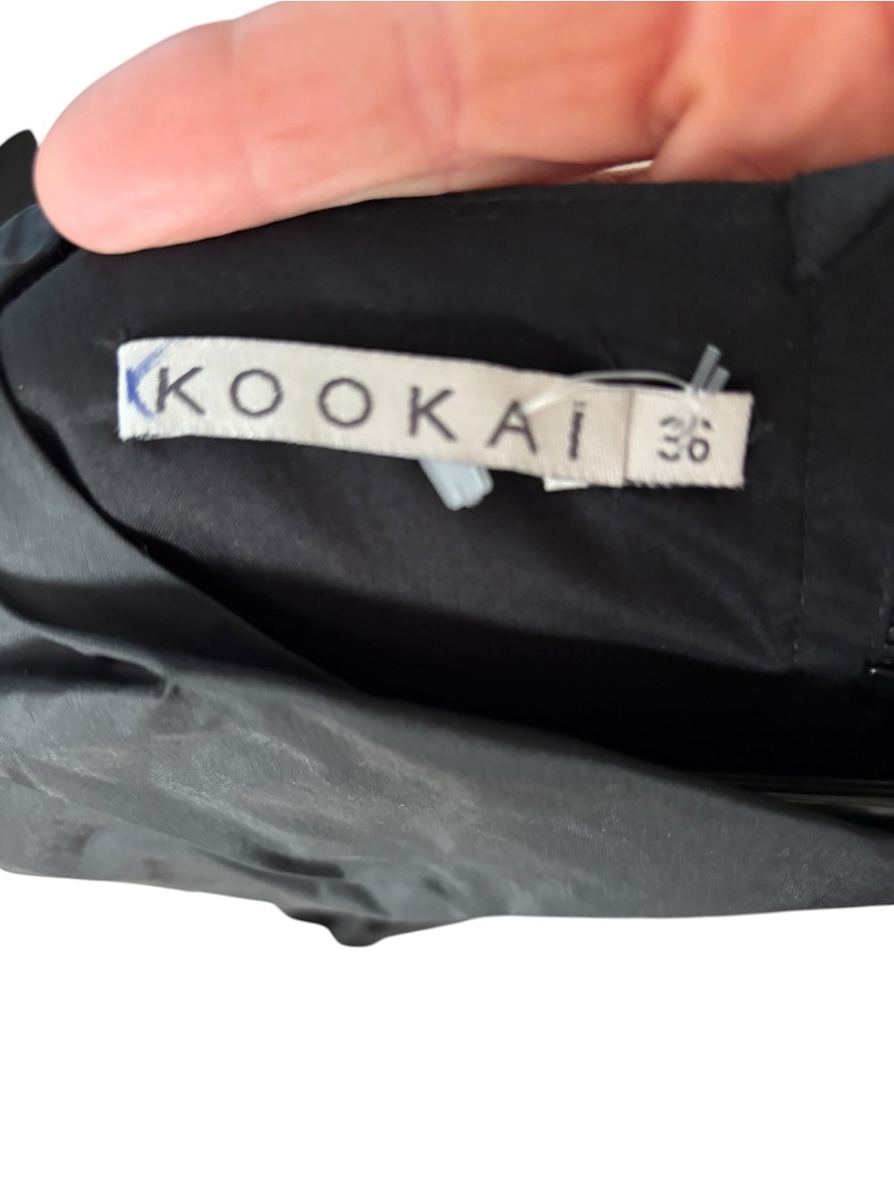 Kookai Black Draped Sleeveless Mini Dress - Picture 6 of 6